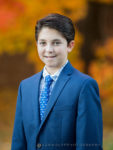 outdoor bar mitzvah portrait in Fall